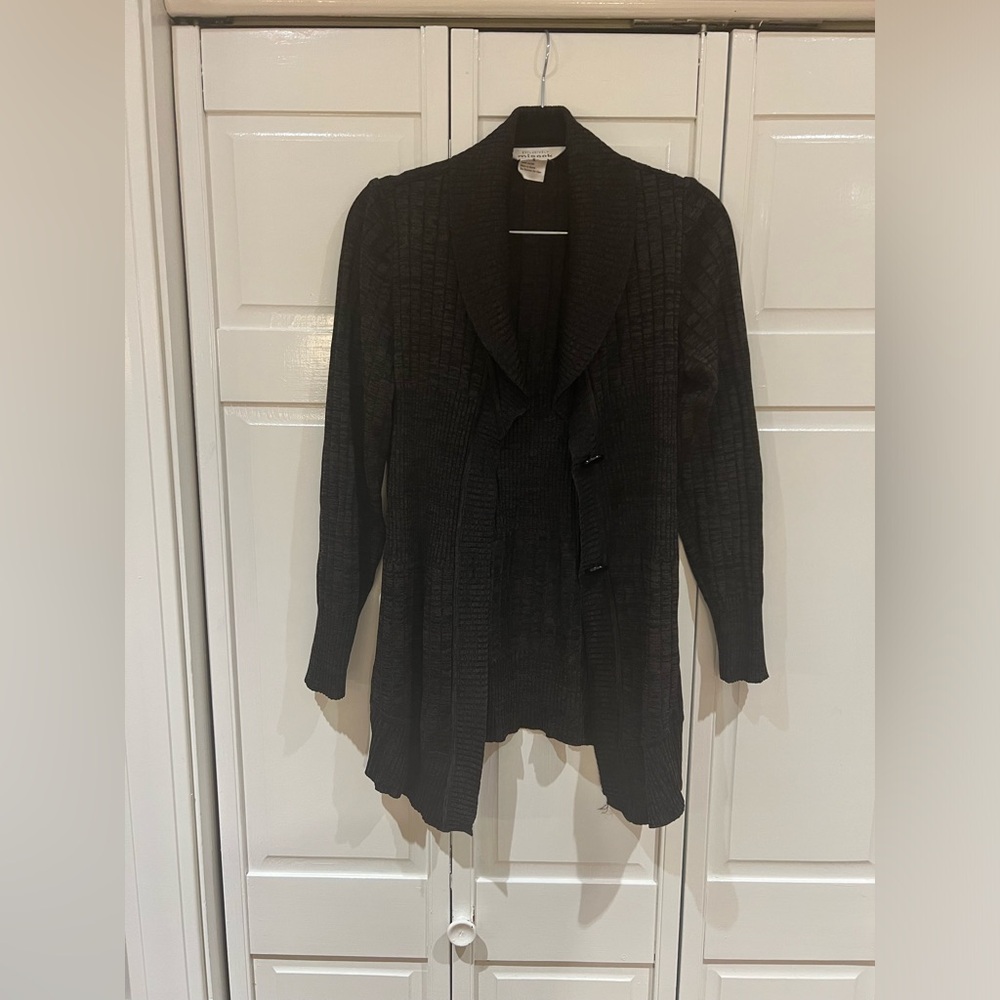EUC Charcoal Misook Cardigan with Buttons